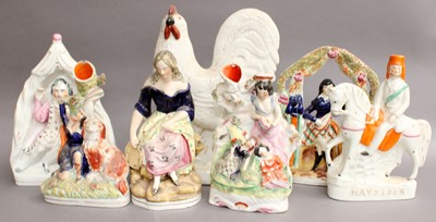 Lot 65 - A Collection of 19th Century Staffordshire...