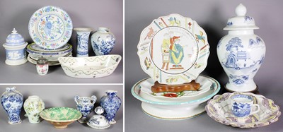 Lot 24 - Three Trays of 18th Century and Later Ceramics,...