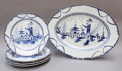 Lot 30 - An 18th Century Pearlware Platter, probably...