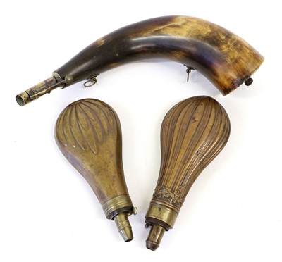 Lot 272 - An Early 19th Century Powder Horn, of polished...