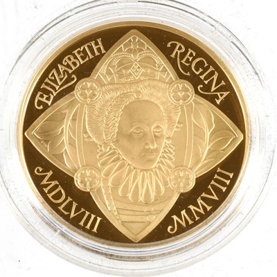 Lot 301 - Elizabeth II, Gold Proof £5 2008 'Queen...