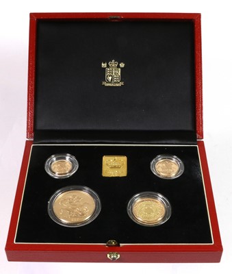 Lot 463 - UK Gold Proof 4-Coin Sovereign Collection 1997,...