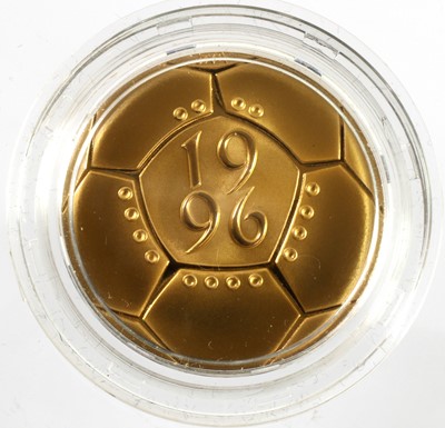 Lot 303 - Elizabeth II, Gold Proof £2 1996 'UEFA...