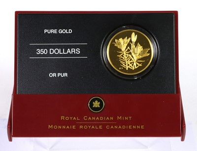 Lot 367 - Canada, Gold Proof $350 2005 (.999 gold, 34mm,...