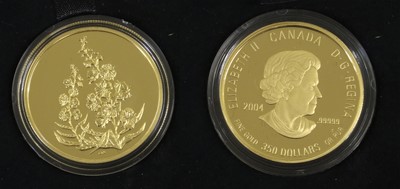 Lot 366 - Canada, Gold Proof $350 2004 (.999 gold, 34mm,...