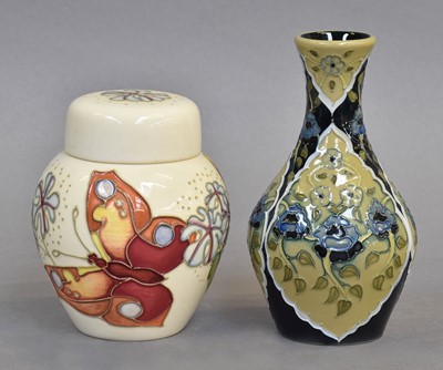 Lot 315 - A Modern Moorcroft Vase, Faience Bouquet...