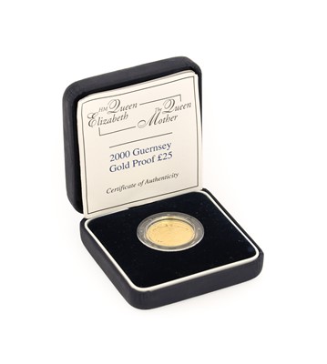 Lot 260 - Guernsey, Gold Proof £25 (¼oz) 2000 (.999 gold,...
