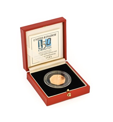 Lot 218 - Elizabeth II, Gold Proof 50p 2000 (.916 gold,...