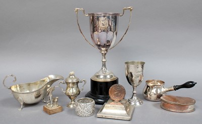 Lot 81 - Silver Items, to include: a Victorian brandy...