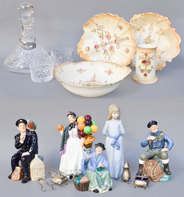 Lot 250 - Four Royal Doulton Figures, "Biddy Farthing...