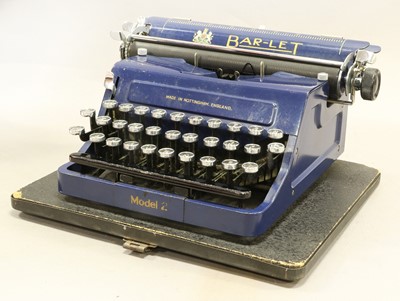 Lot 96 - Bar-Let Model 2 Typewriter