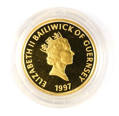Lot 255 - Guernsey, Gold Proof £25 1997, (.999 gold,...