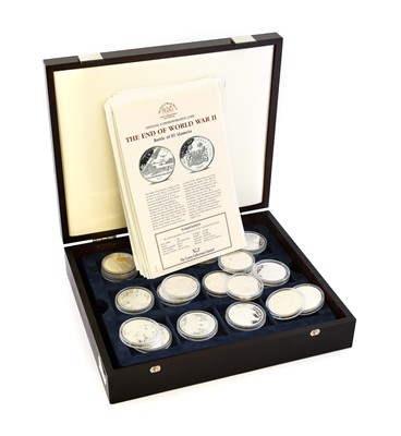 Lot 126 - 36 x 'The End of World War II' Silver Proof...