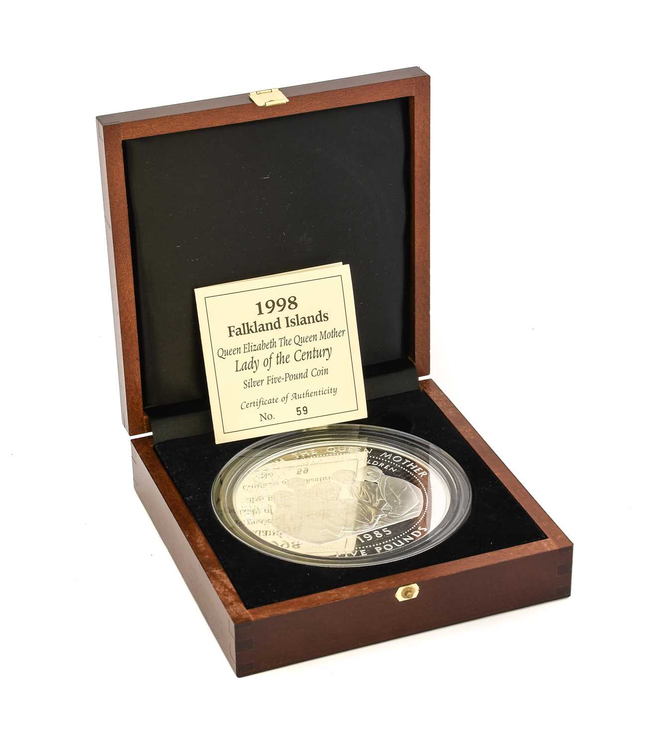 Lot 115 - Falkland Islands, Silver £5 (1kg) 1998 (.999...
