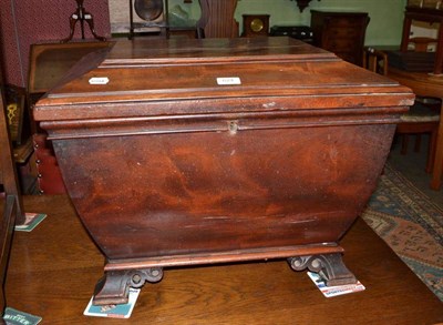 Lot 624 - An early Victorian mahogany sarcophagus cellerette