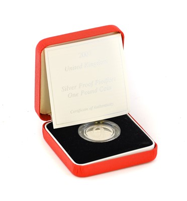 Lot 91 - 14 x UK Silver Proof Piedfort £1, including:...