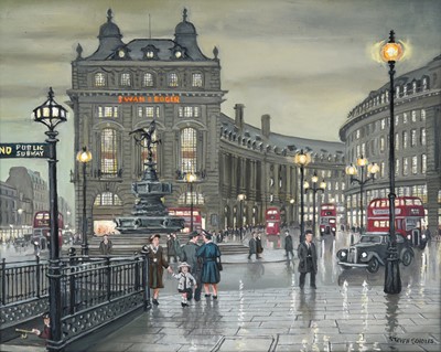 Lot 27 - Steven Scholes (b.1952) "Piccadilly London,...
