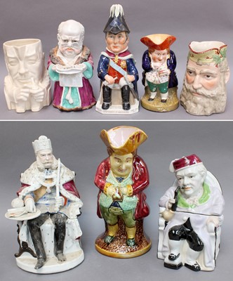 Lot 80 - 19th Century and Later Toby and Character Jugs,...