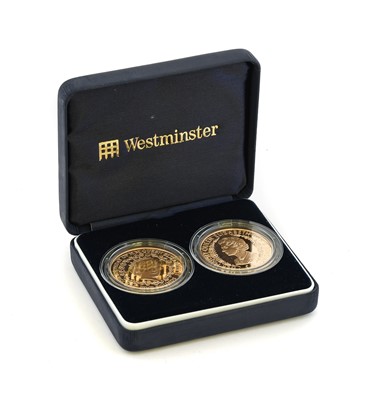 Lot 225 - Alderney & Guernsey, Gold Proof £5 2-Coin Set...