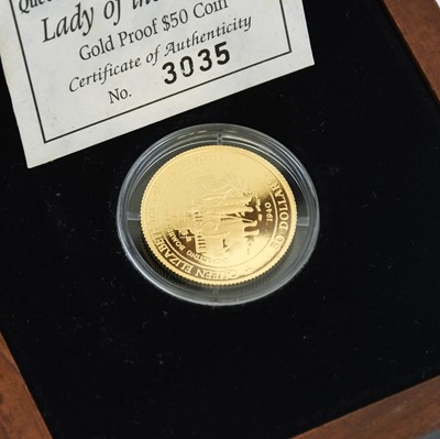 Lot 279 - Nauru, Gold Proof $50 1998 (.585 gold, 25mm, 7....