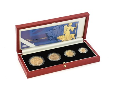 Lot 212 - UK Gold Proof Britannia Collection 2001,...