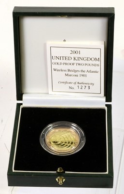 Lot 304 - Elizabeth II, Gold Proof £2 2001 (.916 gold,...