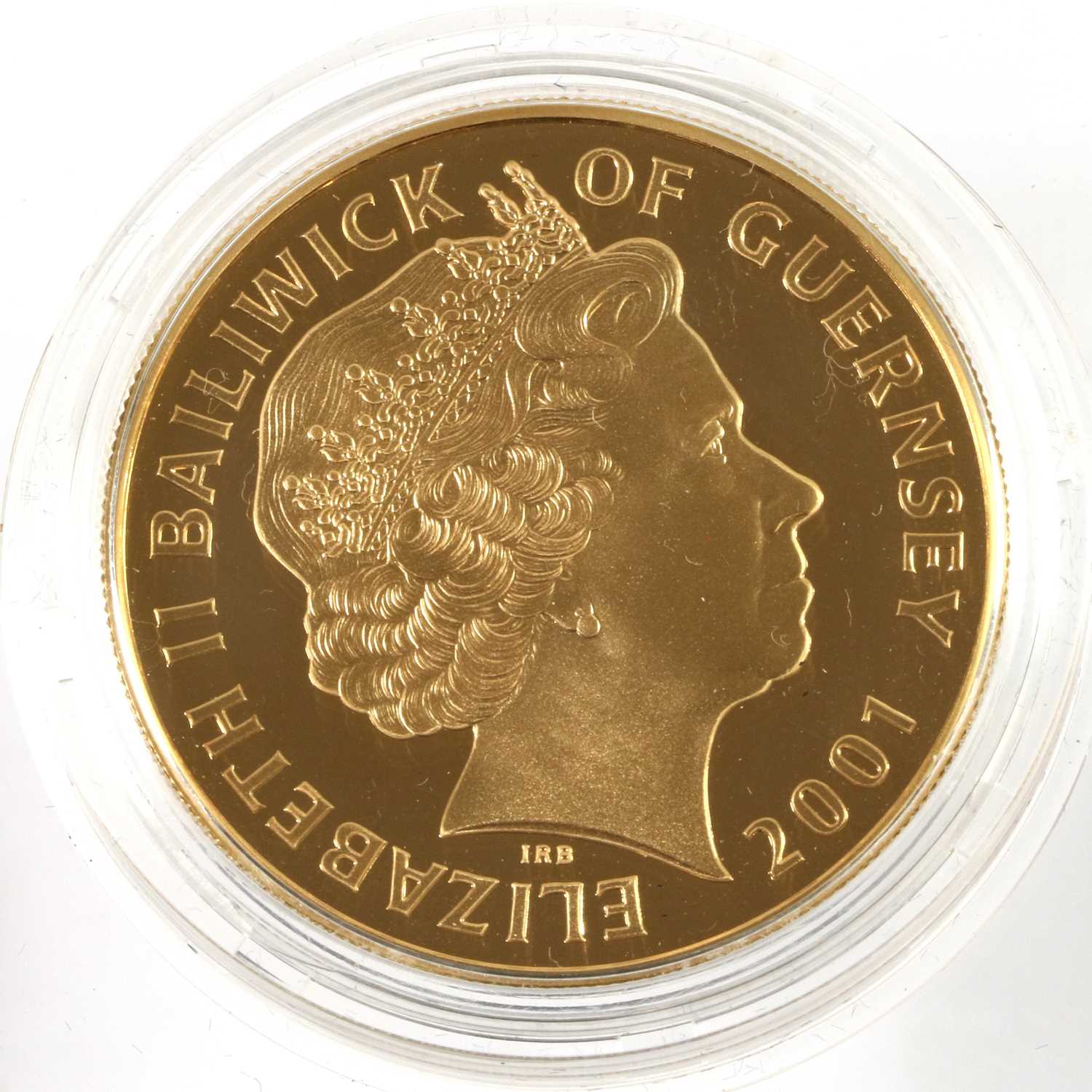 Lot 384 - Guernsey, Gold Proof £5 2001 (.916 gold,
