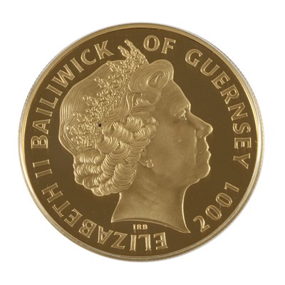 Lot 385 - Guernsey, Gold Proof £5 2001 (.916 gold,...