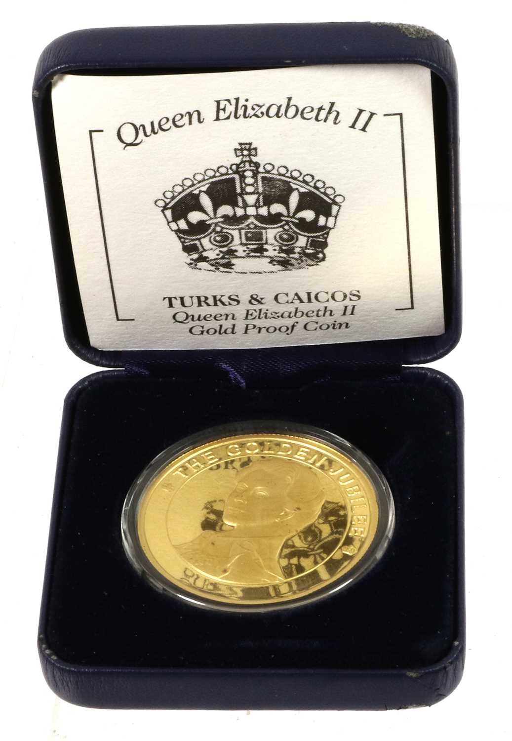 Lot 407 - Turks & Caicos, Gold Proof 100 Crowns 2002...