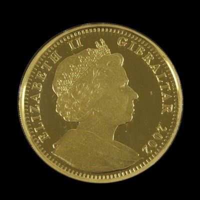 Lot 375 - Gibraltar, Gold Proof Crown 2002 (.999 gold,...