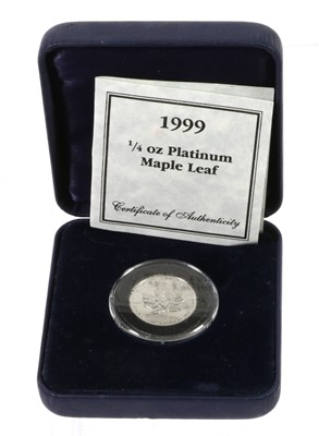 Lot 535 - Canada, Platinum Proof $10 (1/4 oz) 1999...