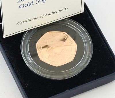 Lot 257 - Guernsey, Gold Proof 50p 2000 (.916 gold,...