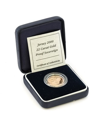 Lot 272 - Jersey, Gold Proof Sovereign 2000 (.916 gold,...