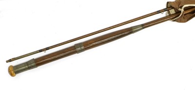 Lot 63 - A Hardy De-Luxe Split Cane Rod 9'