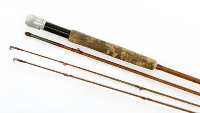 Lot 63 - A Hardy De-Luxe Split Cane Rod 9'