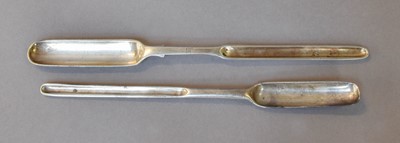 Lot 200 - A George I Silver Marrow-Scoop, Maker's Mark...