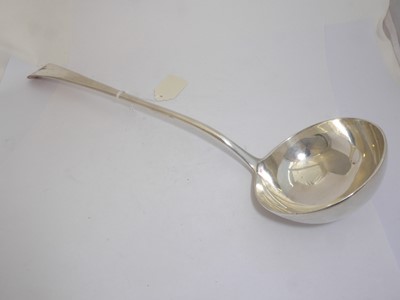 Lot 2142 - A George III Silver Soup-Ladle