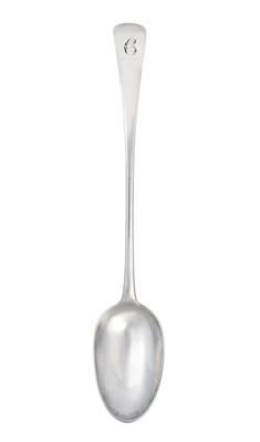 Lot 2138 - A George II Silver Basting or Hash-Spoon