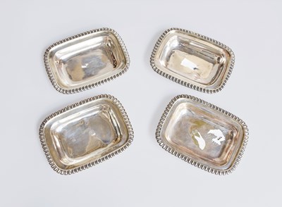 Lot 144 - A Set of Four George III Silver Dishes or Salt-...