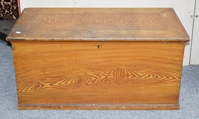 Lot 1339 - A Painted Meat Safe and A Pine Blanket Box (2)