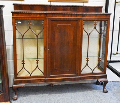 Lot 1331 - A Mahogany Glazed Display Cabinet, 137cm by...