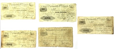 Lot 555 - 5 x Provincial Banknotes - Dartmouth General...