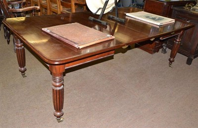 Lot 658 - William IV mahogany dining table