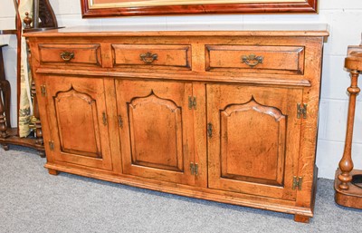 Lot 1321 - An Oak Dresser Base, with moulded drawer...