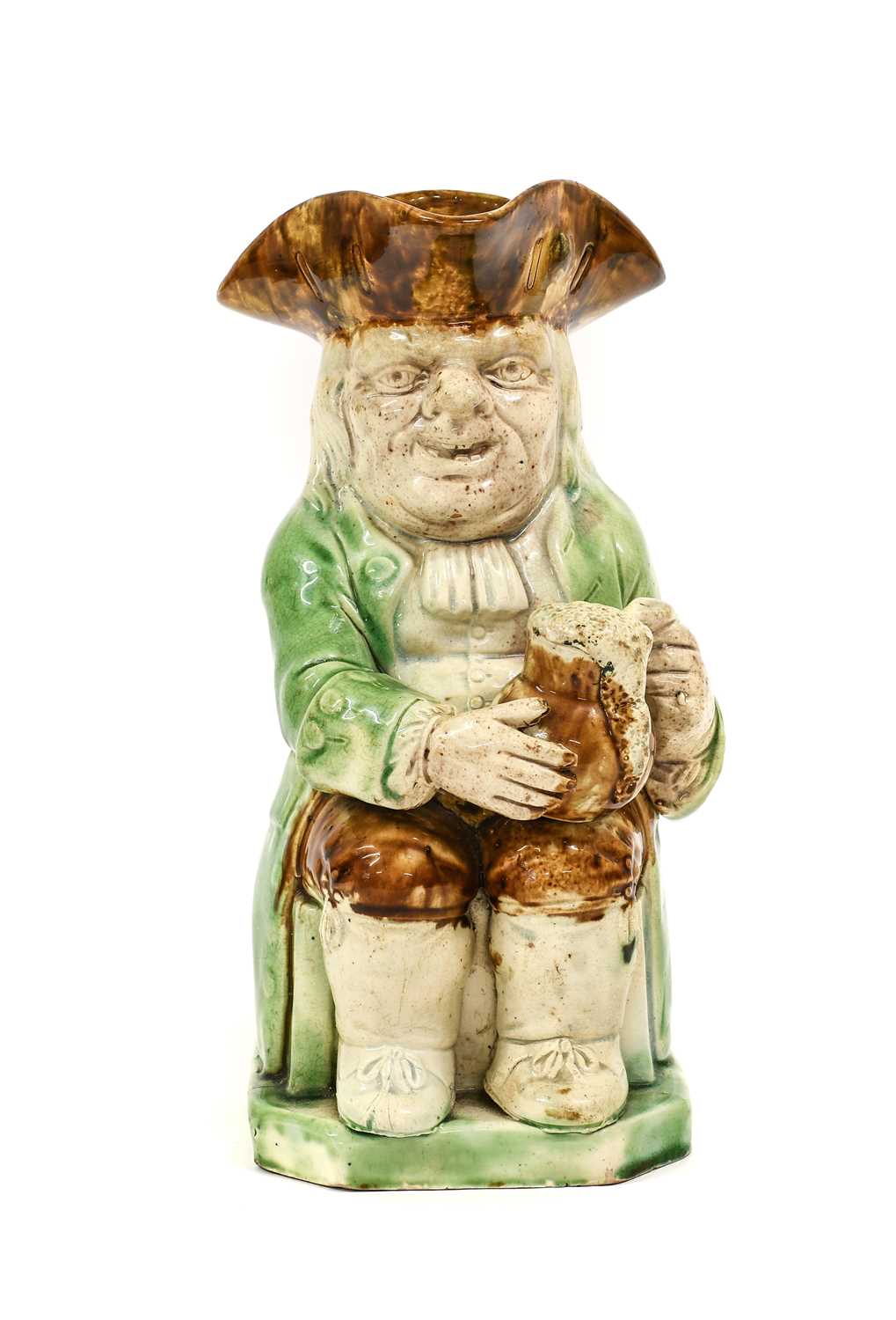 Lot 59 - A Ralph Wood Type Creamware Toby Jug, circa...