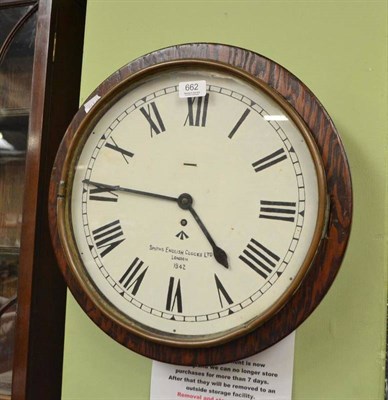 Lot 662 - A single train wall clock