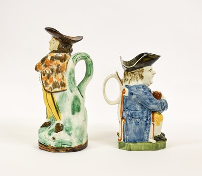 Lot 68 - A Prattware Hearty Goodfellow Toby Jug, circa...