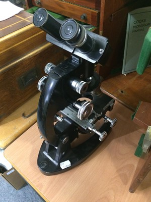 Lot 377 - A Cooke Troughton & Simms Binocular Microscope,...