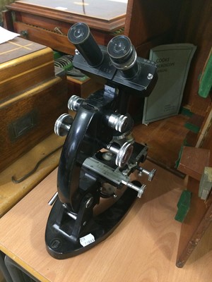 Lot 377 - A Cooke Troughton & Simms Binocular Microscope,...