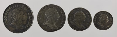 Lot 426 - George III, Maundy Set 1784, 4 coins...